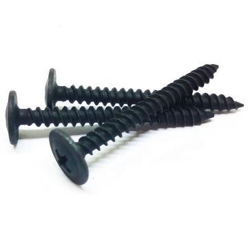 Good quality DIN968 Black / grey Truss head Self tapping screw